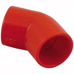 Red ABS 25mm 45 Deg Elbow