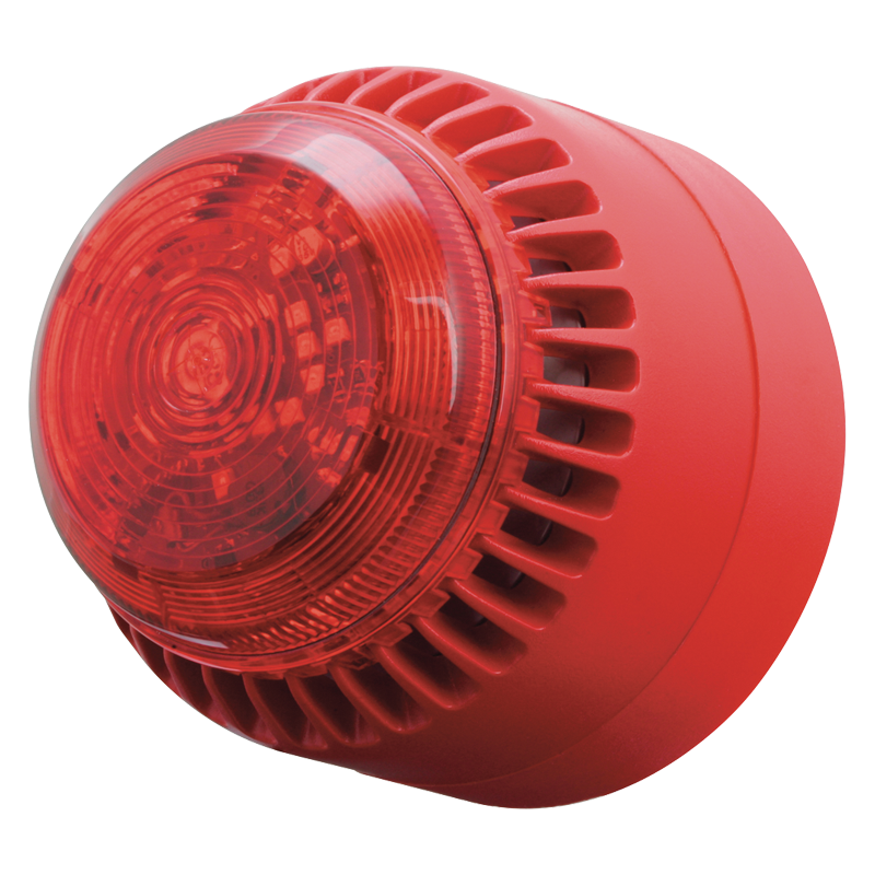 COMBINED SOUNDER/BEACON 24VDC RED, 
