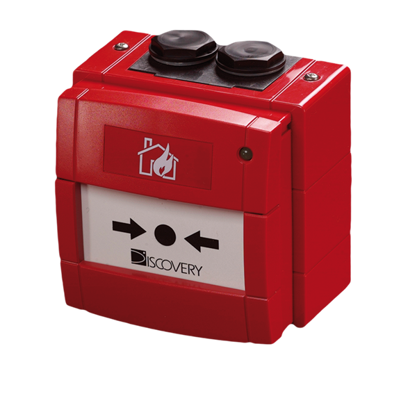 Analogue Call Point With Isolator Red Waterproof DISCOVERY